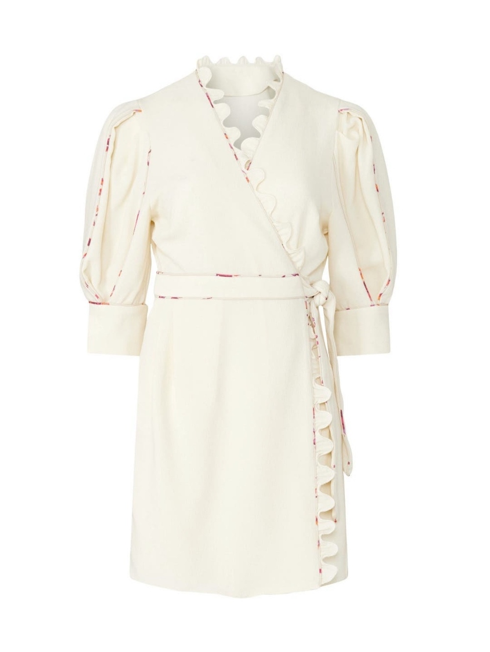 Hofmann Copenhagen Krista Wrap Dress in off-white/creme